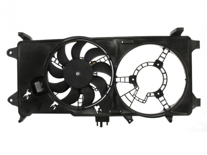 Ventilator radiator (cu carcasa) potrivit fiat doblo, doblo minivan 1.3d 1.9d 10.01-