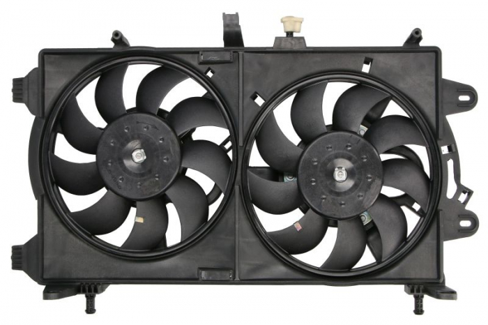 Ventilator radiator (cu carcasa) potrivit FIAT IDEA; LANCIA MUSA 1.3D 1.6D 10.04-