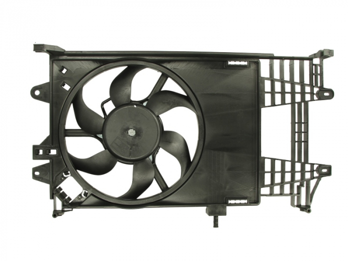 Ventilator radiator (cu carcasa) potrivit FIAT IDEA, PUNTO; LANCIA YPSILON 1.2 1.2CNG 09.99-