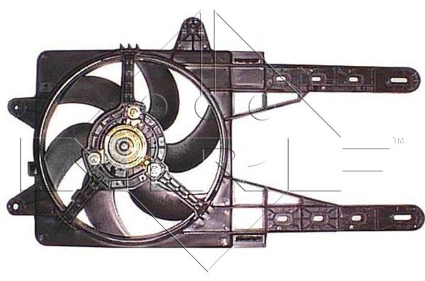 Ventilator radiator (cu carcasa) potrivit FIAT PUNTO; LANCIA Y 1.1-1.6 09.93-09.03