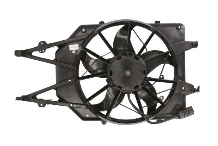 Ventilator radiator potrivit FORD FIESTA V, FUSION; MAZDA 2 1.25-1.6 2001-2012 - (cu carcasa) [2]