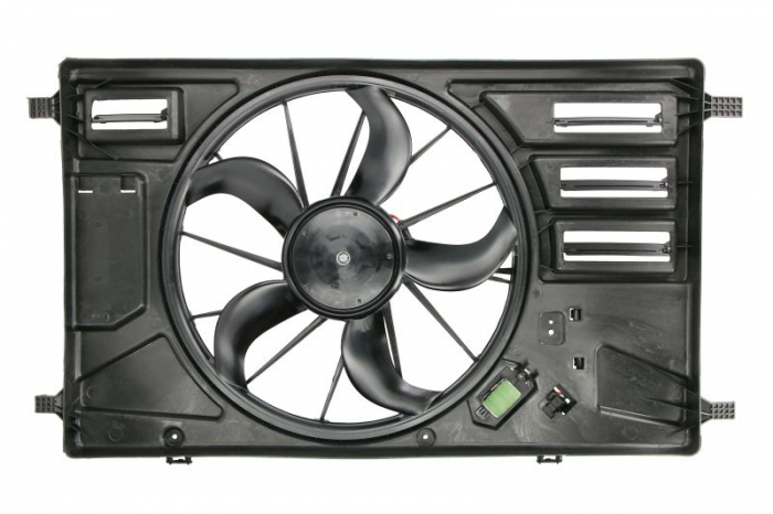 Ventilator radiator (cu carcasa) potrivit FORD TOURNEO CUSTOM V362, TRANSIT CUSTOM V362, TRANSIT V363 2.0D 2.0DH 2.2D 09.12-