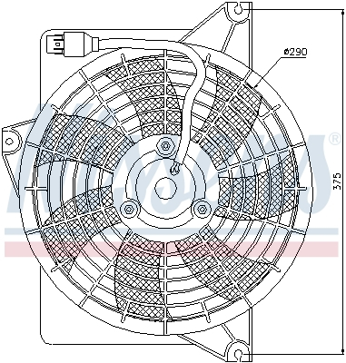 Ventilator radiator (cu carcasa) potrivit HYUNDAI MATRIX 1.6/1.8 06.01-08.10 [3]