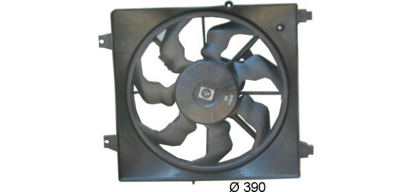 Ventilator radiator potrivit HYUNDAI SANTA FÉ I, SANTA FÉ II 2.7 2001-2012 (cu carcasa) [3]