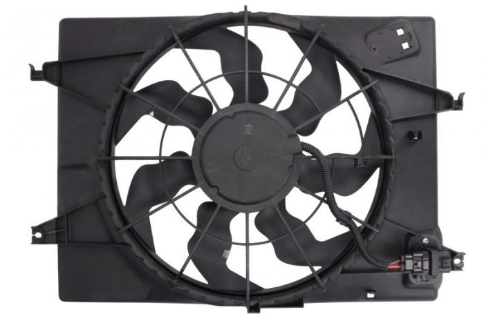 Ventilator radiator potrivit HYUNDAI TUCSON 2.0/2.0D dupa 2004 - (cu carcasa) [2]