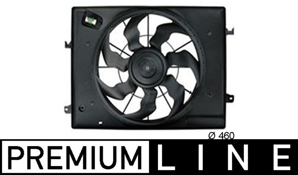 Ventilator radiator (cu carcasa) potrivit HYUNDAI TUCSON 2.7 08.04-11.10