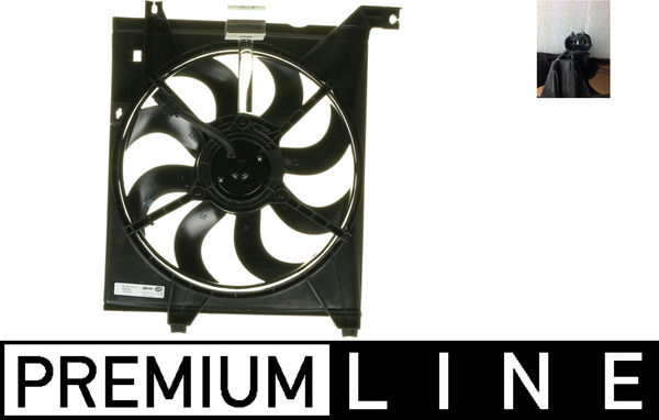 Ventilator radiator (cu carcasa) potrivit KIA CERATO I 1.6 2.0 03.04-12.09
