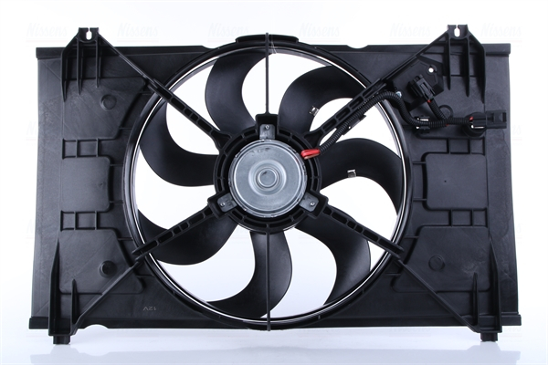 Ventilator radiator (cu carcasa) potrivit KIA RIO II 1.4 1.5D 1.6 03.05-12.11