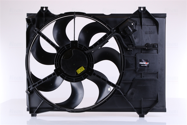 Ventilator radiator (cu carcasa) potrivit KIA RIO II 1.5D 03.05-12.11