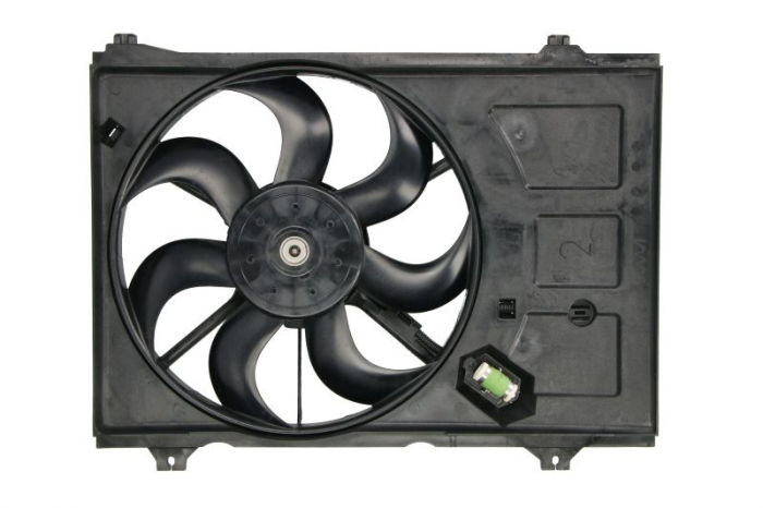 Ventilator radiator (cu carcasa) potrivit KIA RIO II 1.5D 03.05-12.11