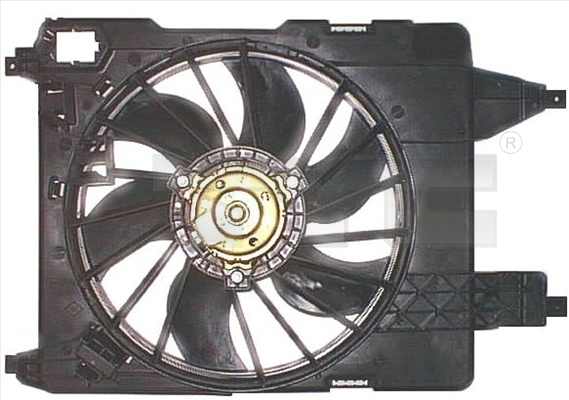 Ventilator radiator (cu carcasa) potrivit MERCEDES CITAN MIXTO (DOUBLE CABIN), CITAN (MPV), CITAN/MINIVAN (W415); RENAULT KANGOO BE BOP, KANGOO EXPRESS, KANGOO II, MEGANE II 1.2-2.0 09.02- [3]