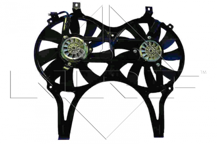 Ventilator radiator potrivit MERCEDES E T-MODEL (S210), E (W210) 2.0-5.4 1995-2003 - (cu carcasa) [2]