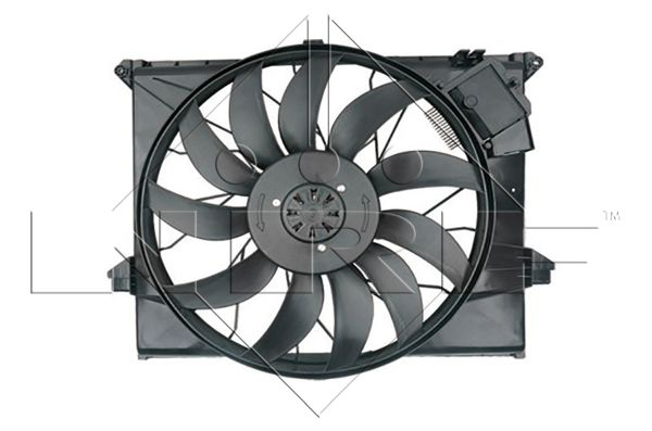 Ventilator radiator (cu carcasa) potrivit MERCEDES GL (X164), M (W164), R (W251, V251) 3.0D/4.7/5.5 07.05-12.14 [2]