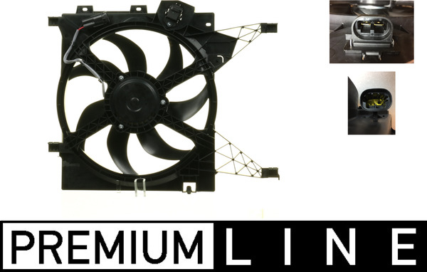 Ventilator radiator (cu carcasa) potrivit NISSAN NV200, NV200   EVALIA 1.5D 02.10-