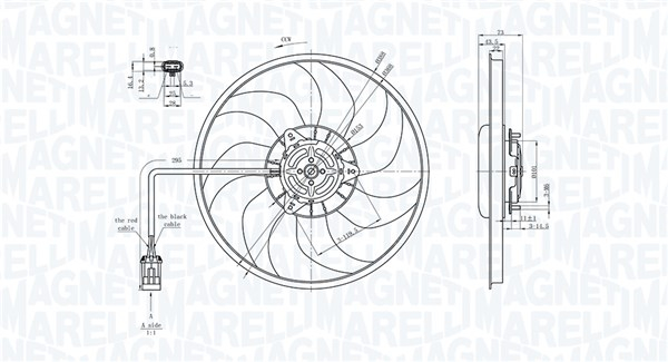 Ventilator radiator (cu carcasa) potrivit OPEL COMBO TOUR, COMBO/MINIVAN, CORSA C, CORSA C/HATCHBACK 1.0-1.8 09.00- [2]