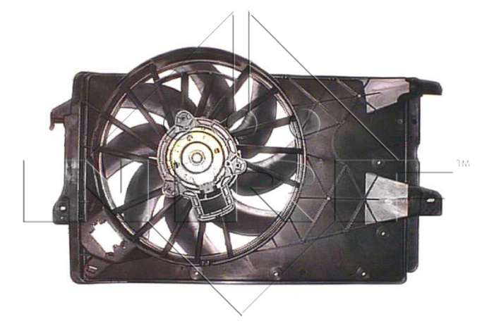 Ventilator radiator (cu carcasa) potrivit OPEL MERIVA A 1.4-1.8 05.03-05.10