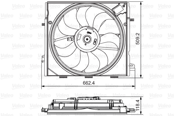 Ventilator radiator (cu carcasa) potrivit RENAULT ESPACE V 1.6/1.6D/1.8 02.15- [3]