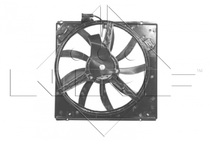 Ventilator radiator potrivit RENAULT TWINGO I 1.2/1.2LPG 1993-2012 - (cu carcasa) [3]
