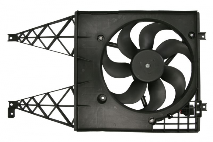 Ventilator radiator (cu carcasa) potrivit SEAT LEON; SKODA OCTAVIA I; VW BORA, BORA I, POLO, POLO III 1.0-2.0 07.95-12.13