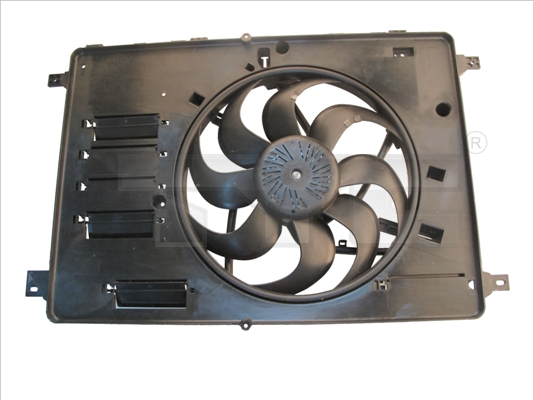 Ventilator radiator (cu carcasa) potrivit VOLVO V70 III, XC60 I; FORD GALAXY II, KUGA I, MONDEO IV, S-MAX 2.0-2.5 05.06-02.17 [4]