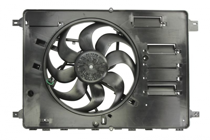 Ventilator radiator (cu carcasa) potrivit VOLVO V70 III, XC60 I; FORD GALAXY II, KUGA I, MONDEO IV, S-MAX 2.0-2.5 05.06-02.17