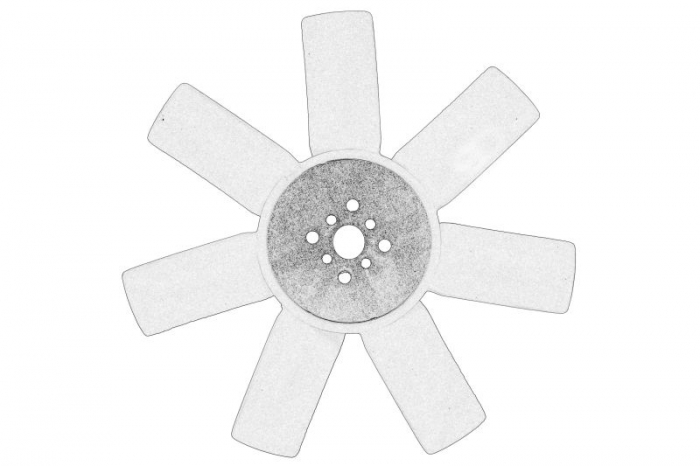 Ventilator radiator (diameter 330 mm, numar lame 7) potrivit PERKINS, BENFRA 9.01B; CASE IH 15, 16, 28, 31, 35; GEHL 145, 165, 245; JCB 801, 8015, 8016, 8017, 8018; WEIDEMANN 912 D P