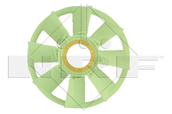 Ventilator radiator (diameter 750mm, numar lame 8) potrivit MERCEDES ACTROS, ACTROS MP2   MP3, AXOR, AXOR 2 OM457.910-OM541.999 04.96-