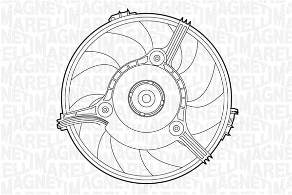 Ventilator radiator Dreapta potrivit AUDI A6 C5, A8 D2; SKODA SUPERB I, SUPERB II; VW PASSAT B5.5 1.8-3.3D 01.97-05.15