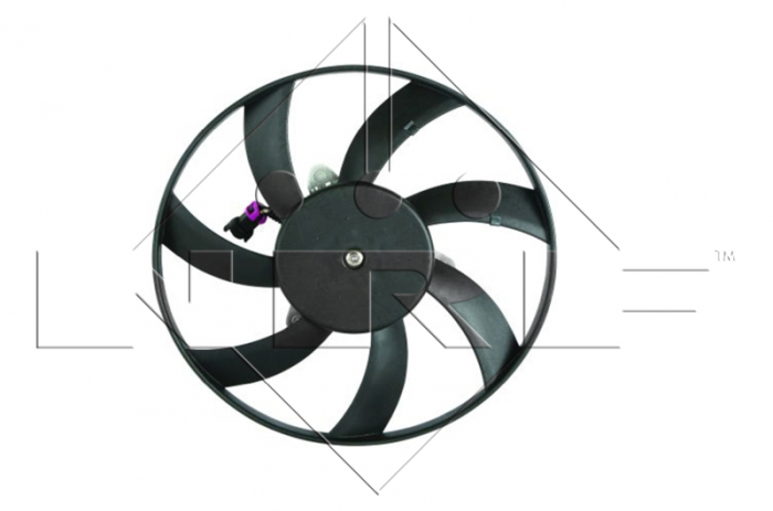 Ventilator radiator Dreapta potrivit SEAT CORDOBA, CORDOBA VARIO, IBIZA II, INCA; VW CADDY II, CADDY II/MINIVAN, POLO, POLO III CLASSIC, POLO/KOMBI 1.4-2.0 02.93-01.04 [3]