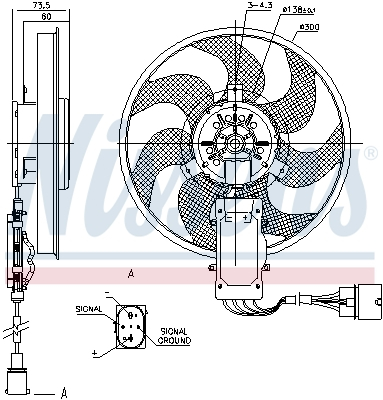 Ventilator radiator potrivit AUDI Q7; PORSCHE CAYENNE; VW TOUAREG 2.5D-6.0 09.02-08.15 [3]