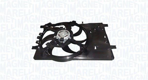 Ventilator radiator potrivit FIAT GRANDE PUNTO, PUNTO, PUNTO EVO, PUNTO EVO HATCHBACK, PUNTO HATCHBACK; OPEL CORSA D, CORSA D HATCHBACK 0.9-1.4LPG 06.05-