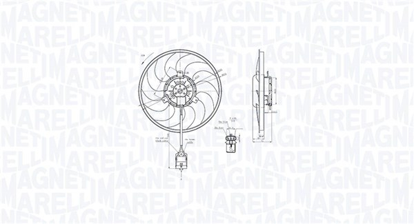 Ventilator radiator potrivit OPEL ASTRA G, ASTRA G CLASSIC, ASTRA G KOMBI, ASTRA H, ZAFIRA A, ZAFIRA B 1.2-2.2D 02.98-04.15