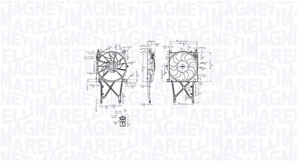 Ventilator radiator potrivit OPEL ASTRA H, ASTRA H CLASSIC, ASTRA H GTC, ASTRA H/KOMBI, ZAFIRA B, ZAFIRA B/MINIVAN 1.6-1.8LPG 01.04- [2]
