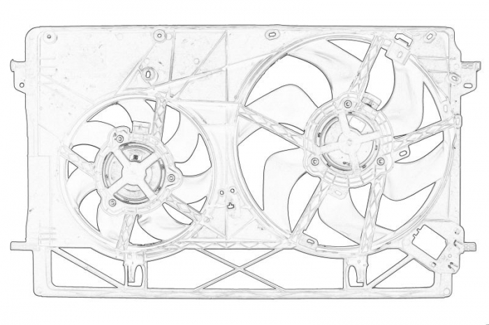 Ventilator radiator potrivit OPEL VIVARO B 1.6D 06.14-12.19 [2]