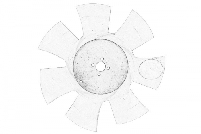 Ventilator radiator potrivit PERKINS