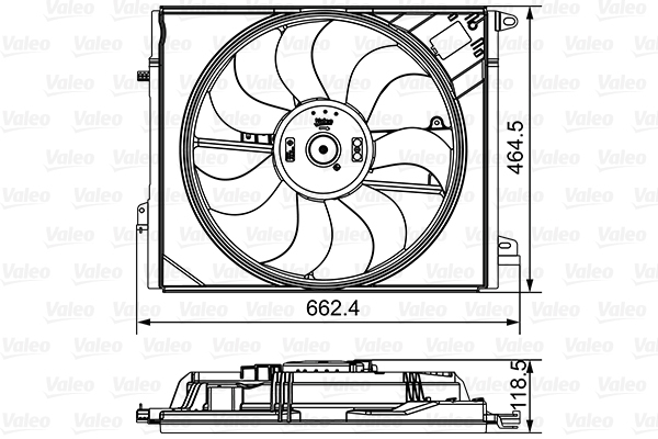 Ventilator radiator potrivit RENAULT MEGANE IV, TALISMAN 1.2-2.0D 11.15- [3]