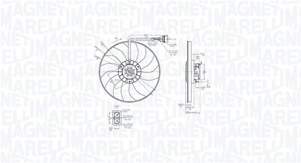 Ventilator radiator potrivit SEAT CORDOBA, IBIZA III; SKODA FABIA I, FABIA I PRAKTIK, FABIA II, ROOMSTER, ROOMSTER PRAKTIK; VW FOX, POLO, POLO IV 1.4D 10.01-03.10