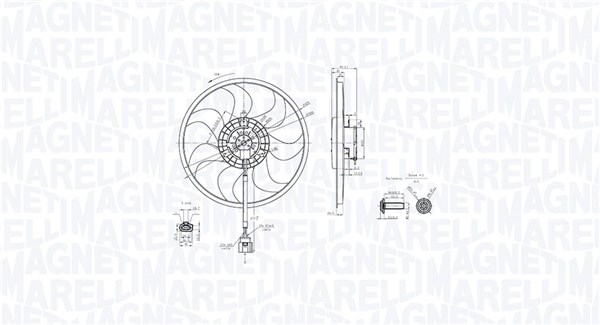 Ventilator radiator potrivit VW CALIFORNIA T5 CAMPER, MULTIVAN T5, TRANSPORTER T5 1.9D-3.2 04.03-08.15