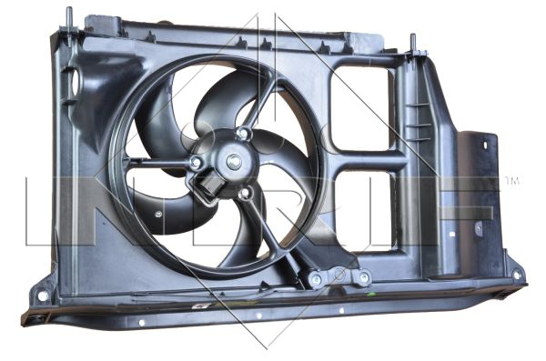 Ventilator radiator Stanga (cu carcasa) potrivit CITROEN BERLINGO MINIVAN; PEUGEOT 206, 206+ 1.1-2.0D 08.98-