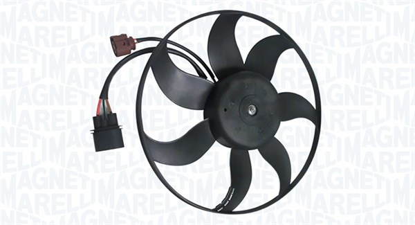 Ventilator radiator Stanga potrivit AUDI A1, A3, TT; SEAT ALTEA XL, IBIZA IV SC, LEON; SKODA OCTAVIA II, SUPERB II, YETI; VW BEETLE, CADDY ALLTRACK, CADDY ALLTRACK MINIVAN 1.0-3.6 07.03-