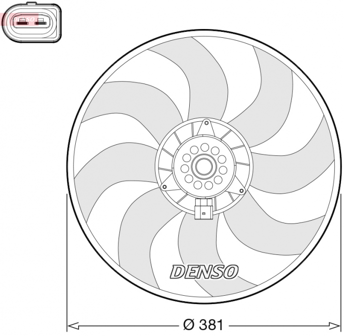 Ventilator radiator Stanga potrivit AUDI A6 ALLROAD C7, A6 C7, A7, Q3, Q5 1.4-3.0D 11.08-10.18