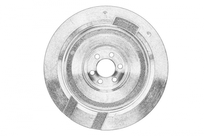 Volanta (228mm) potrivit AUDI A3; SEAT ALTEA, ALTEA XL, LEON, TOLEDO III; SKODA SUPERB II; VW BEETLE, CC B7, EOS, GOLF PLUS V, GOLF V, GOLF VI, JETTA III 1.4 1.4ALK 1.4CNG 11.05-07.18
