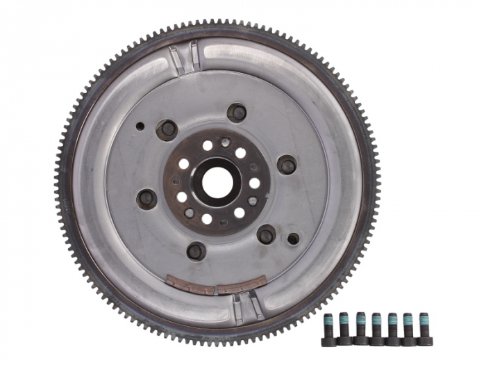 Volanta (cu kit de suruburi; cu placa de reglare a frecarii; fara rulment de ghidare; zgarieturi pe roata) potrivit RENAULT MEGANE II, SCENIC II 2.0 05.04-03.09