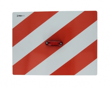 Echipamente - Tablita placa reflectorizanta avertizare/informare cu LED rosu 40x30 cm, Cargoparts