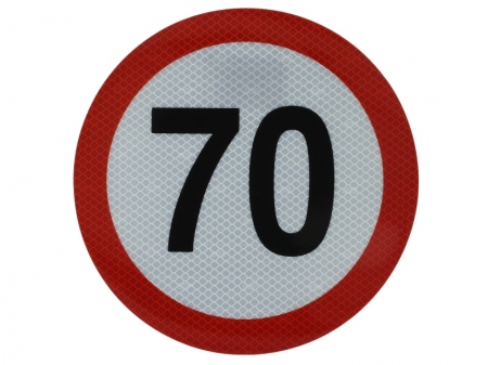 Echipamente - Autocolant reflectorizant 70km/h Ø 20 cm, Cargoparts