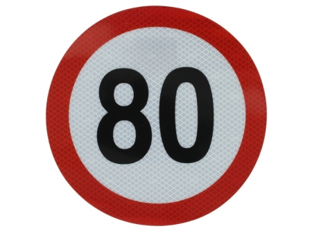Echipamente - Autocolant reflectorizant 80km/h Ø 20 cm, Cargoparts