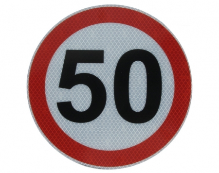 Echipamente - Autocolant reflectorizant 50km/h Ø 20 cm, Cargoparts