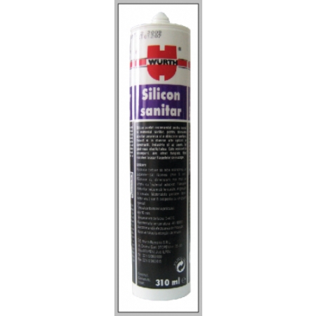 Silicon sanitar transparent 310 ml Wurth Solutii tehnice - Silicon sanitar transparent 310 ml Wurth