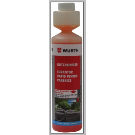 Curatitor rapid pentru parbrize 250 ml Wurth Solutii tehnice - Curatitor rapid pentru parbrize 250 ml Wurth