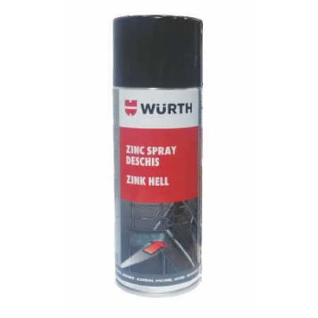 Spray zinc deschis 400 ml Wurth Solutii tehnice - Spray zinc deschis 400 ml Wurth